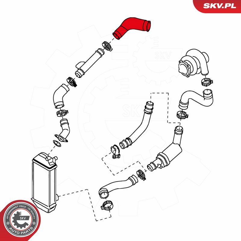 ESEN SKV 24SKV091 Charge Air Hose