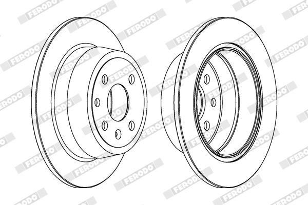 FERODO DDF331C Brake Disc