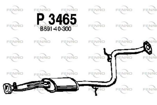 FENNO középső hangtompító P3465