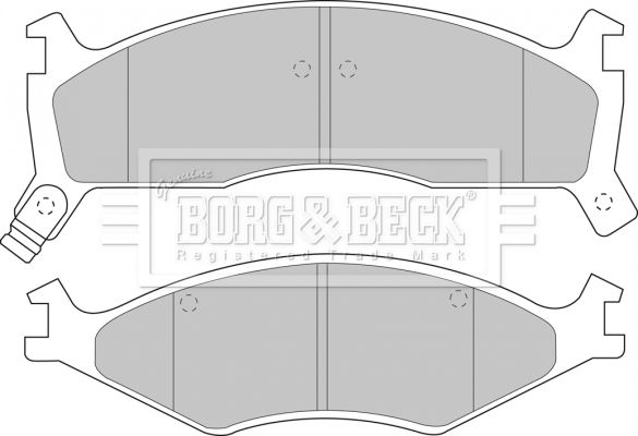 BORG & BECK fékbetétkészlet, tárcsafék BBP1573