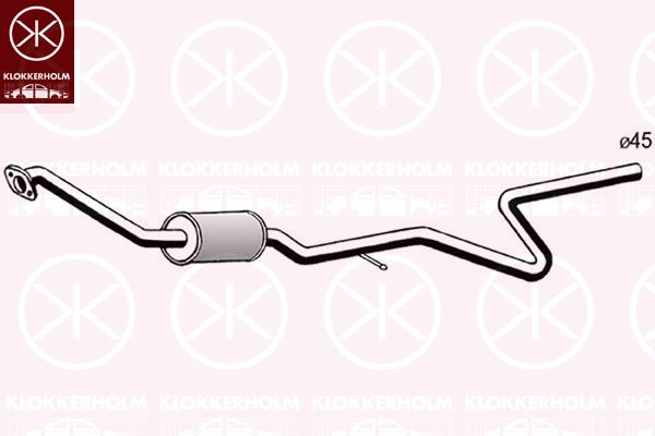 KLOKKERHOLM Vidurinis duslintuvas