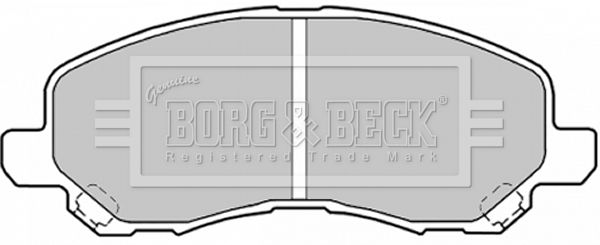 Комплект гальмівних накладок, дискове гальмо, Borg & Beck BBP1831