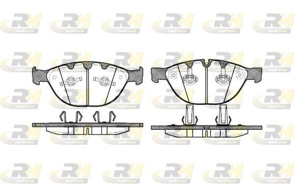 Комплект гальмівних накладок, дискове гальмо, Roadhouse 2958.10
