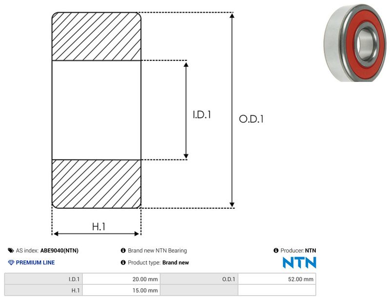 AS-PL ABE9040(NTN) Bearing