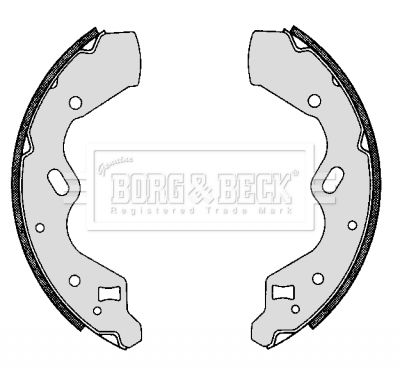 BORG & BECK fékpofakészlet BBS6276