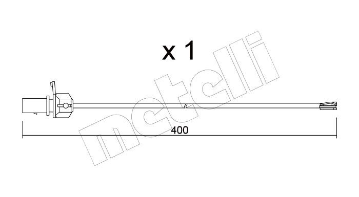 mini Contact+d'avertissement+usure+plaquettes