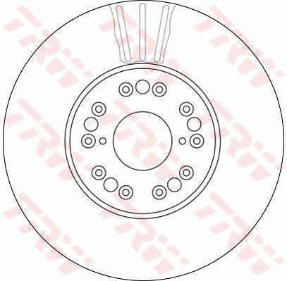 TRW DF4182S Brake Disc