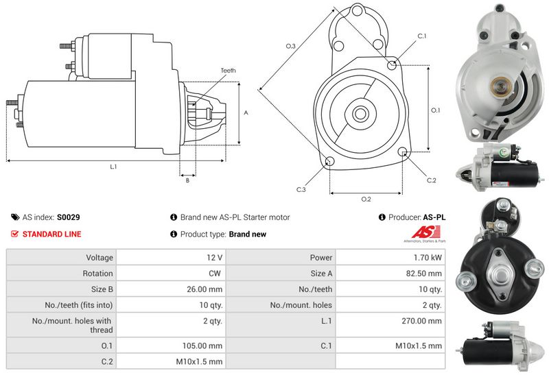 Starter, AS-PL S0029