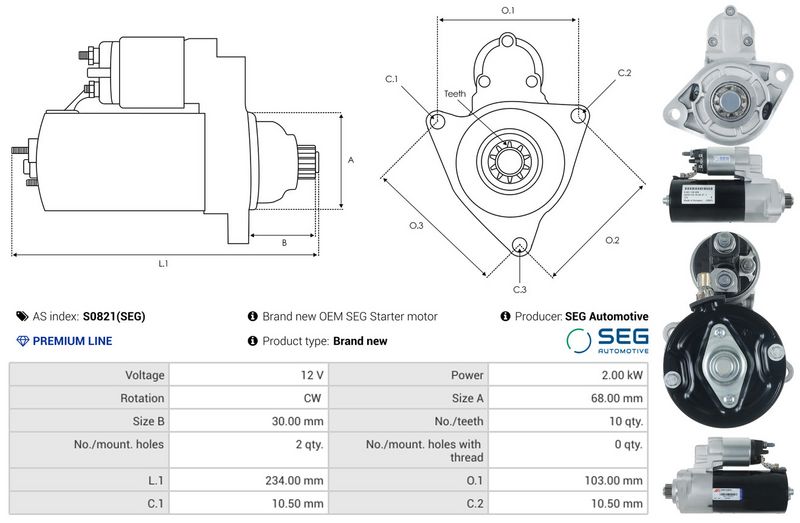 AS-PL S0821(SEG) Starter