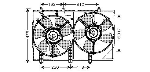 AVA QUALITY COOLING ventilátor, motorhűtés MT7523