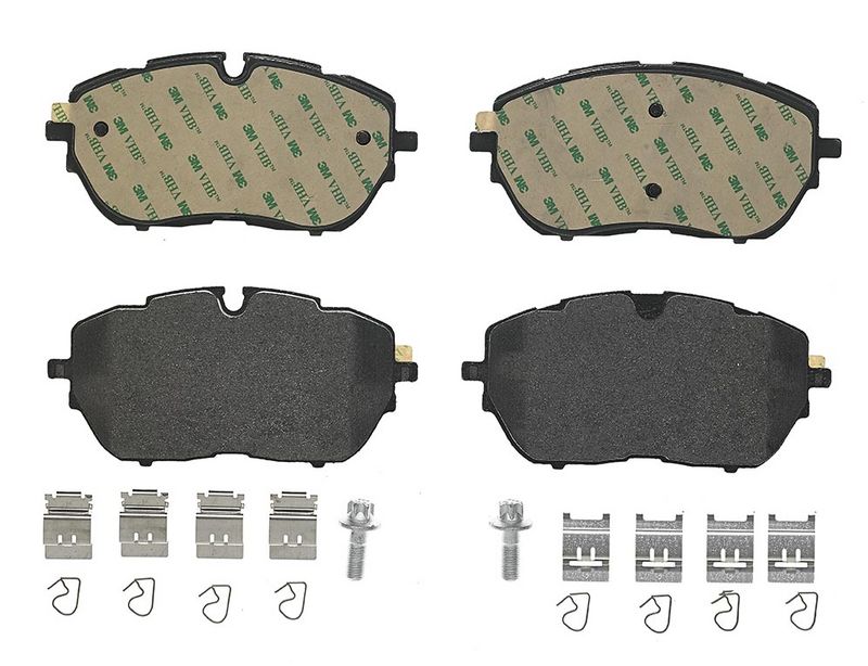 Piduriklotsi komplekt, ketaspidur, BREMBO P 61 128