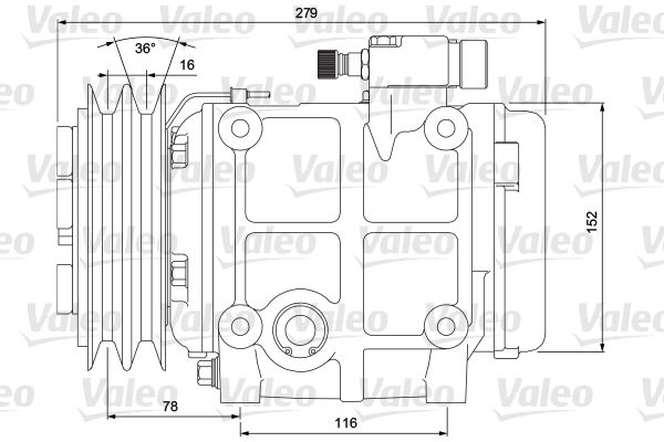 VALEO Compressor, airconditioning 700874