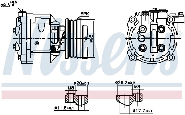 NISSENS Compressor, airconditioning 891078