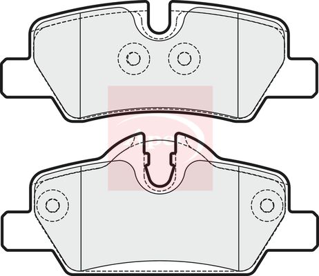 APEC Brake Pad Set, disc brake PAD2029