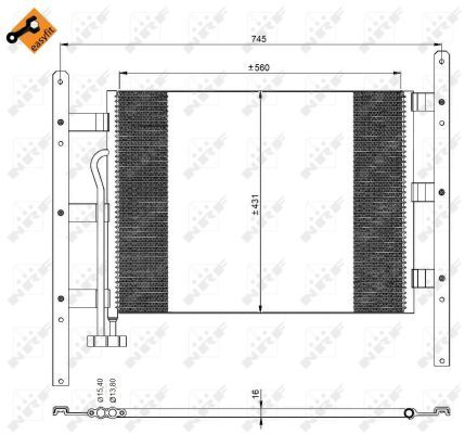 NRF 35329 Condenser, air conditioning