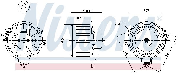 NISSENS Utastér-ventilátor 87572