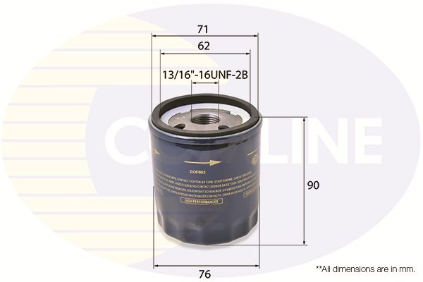 Оливний фільтр Comline EOF003