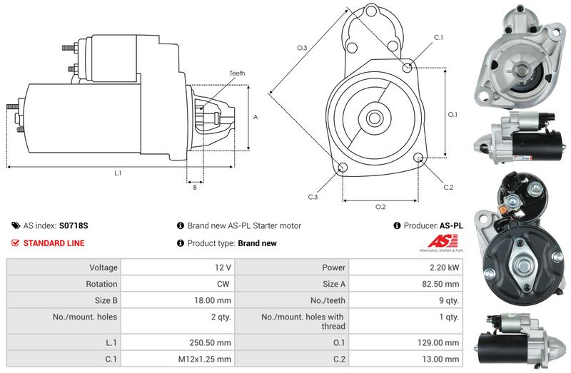 AS-PL S0718S Starter