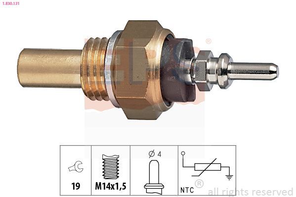 Sensor, temperatura del refrigerante