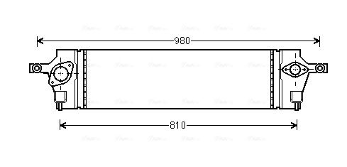 Intercooler, échangeur AVA QUALITY COOLING DNA4350