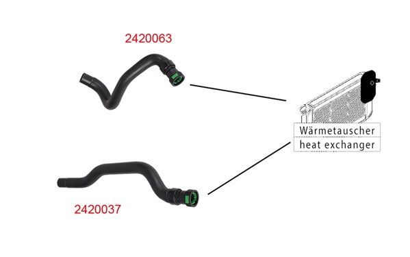 METZGER AUTOTEILE 2420037 Radiator Hose