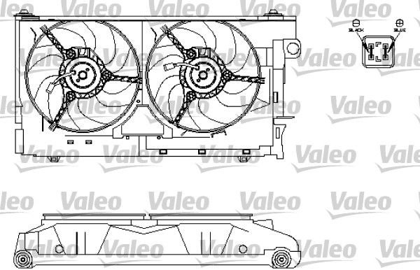 VALEO ventilátor, motorhűtés 696213