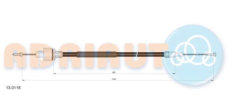 ADRIAUTO 13.0116 - Cable Pull, clutch control