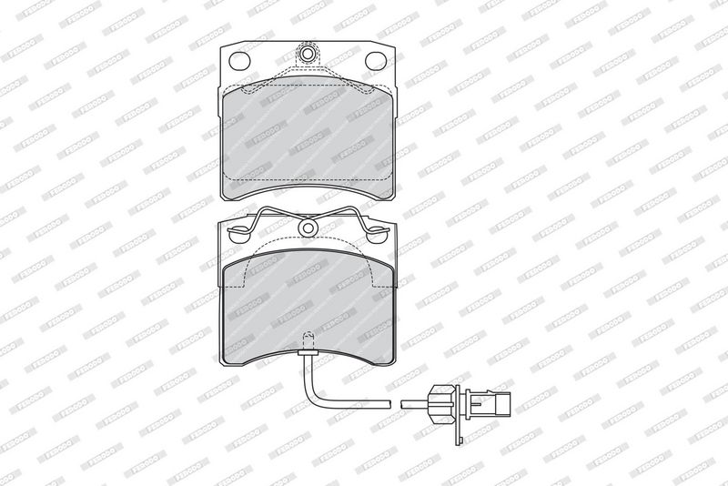 Remblokken set Voor , past: VW LT 28-46 II, TRANSPORTER T4 2.0-2.8D 07.90-06.03