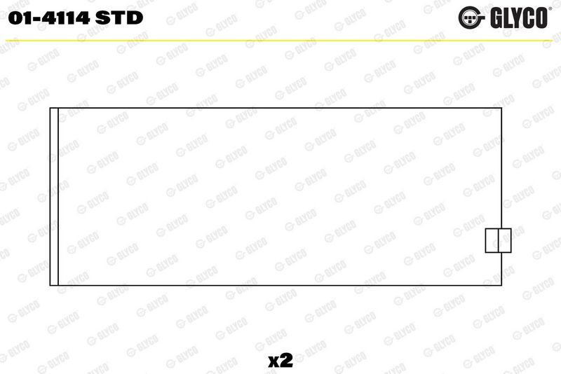 Coussinet+bielle GLYCO 01-4114 STD