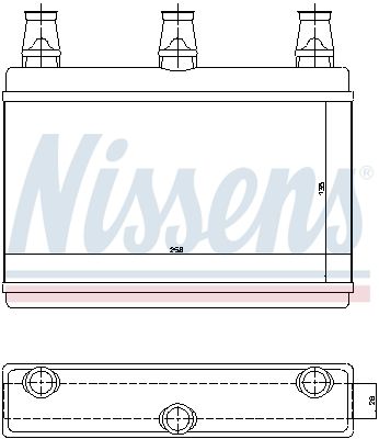 NISSENS 70522 Heat Exchanger, interior heating