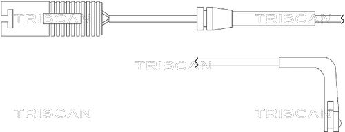 TRISCAN figyelmezető kontaktus, fékbetétkopás 8115 11016