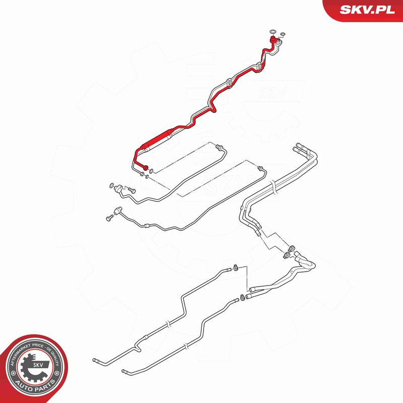 ESEN SKV 54SKV701 High/Low-pressure Line, air conditioning