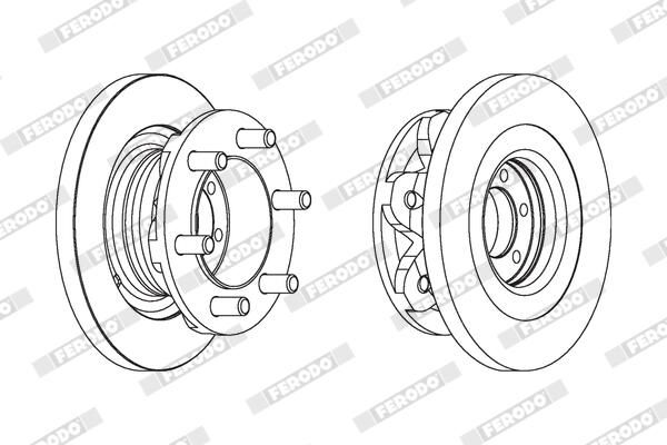 FERODO FCR139A Brake Disc