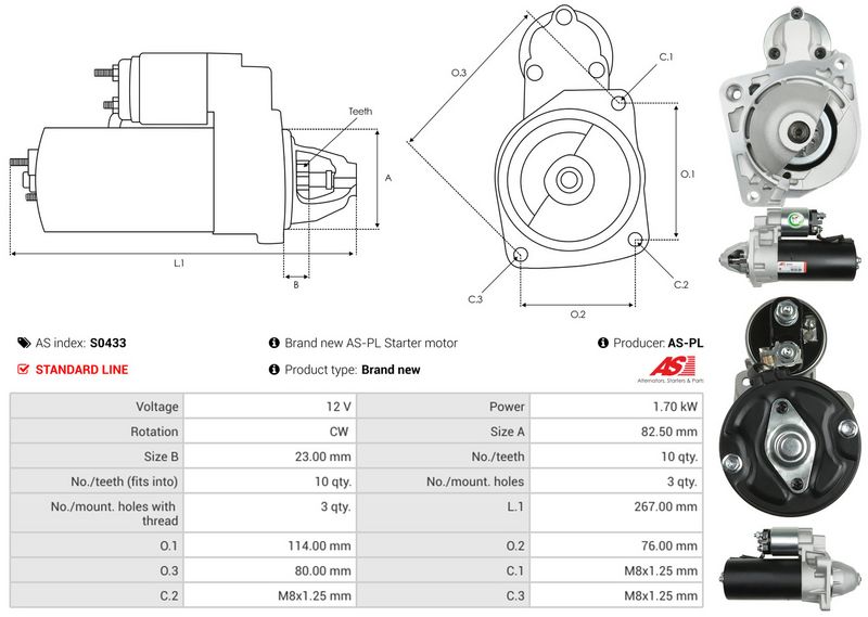AS-PL S0433 Starter