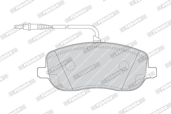 BREMSBELAGSATZ SCHEIBENBREMSE FERODO FDB1556 1