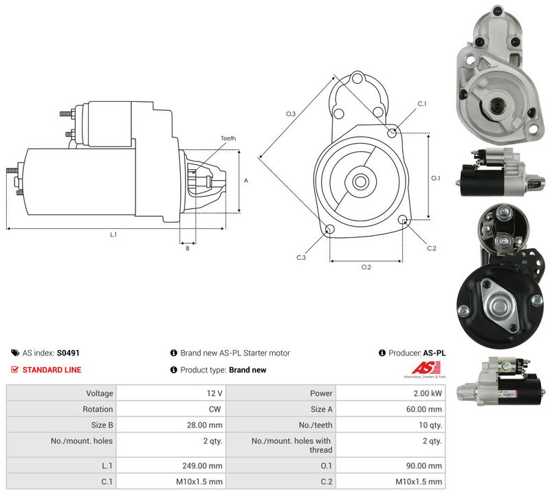 Starter, AS-PL S0491