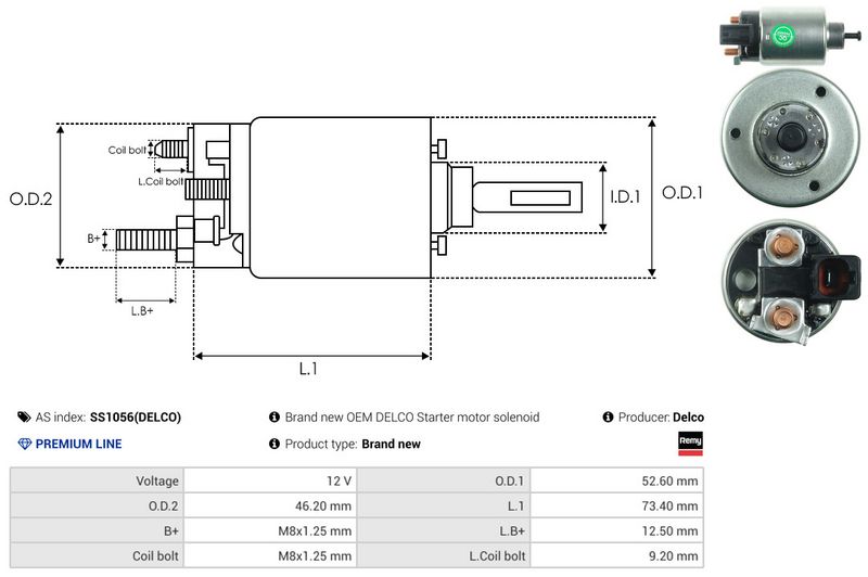 AS-PL SS1056(DELCO) Solenoid Switch, starter