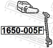 FEBEST 1650-005F Control Arm Coupling Rod, level control
