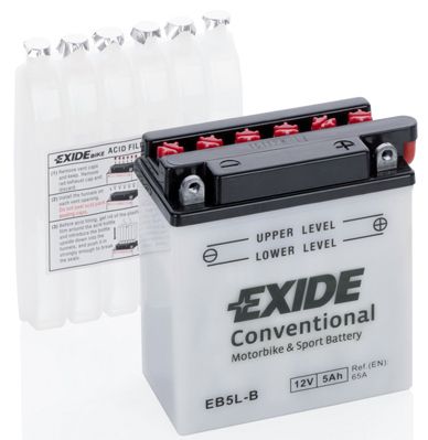 Baterie de pornire Exide Conventional 12V 5Ah EN65A - EB5L-B