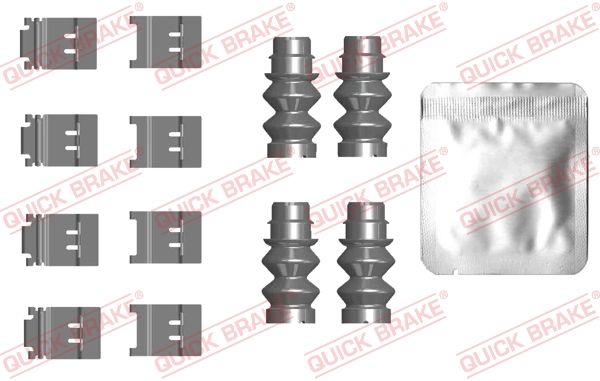 Комплект приладдя, накладка дискового гальма, Quick Brake 109-0124