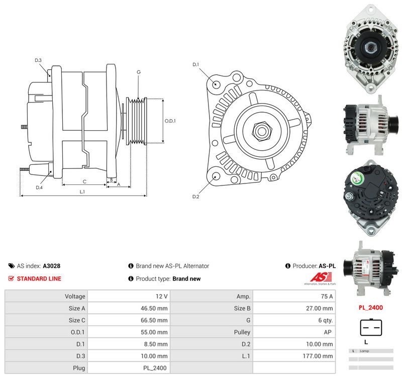 Generaator, AS-PL A3028