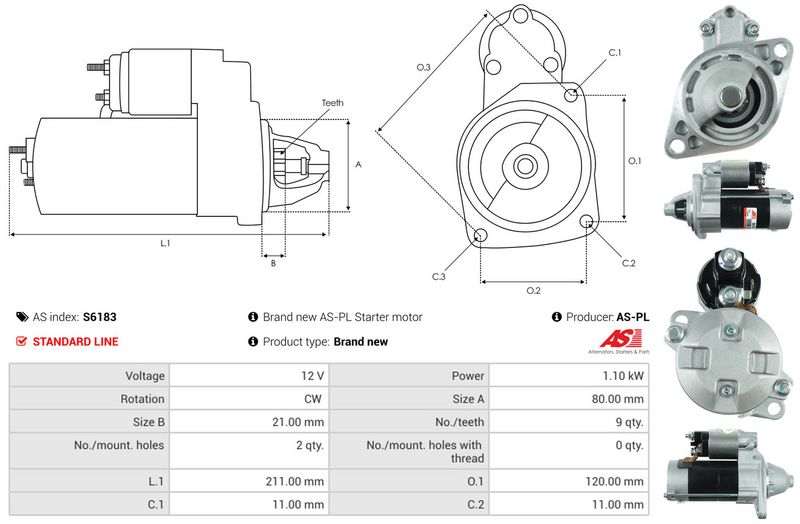 AS-PL S6183 Starter
