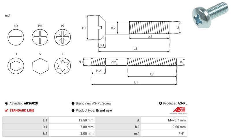 AS-PL ARS6028 Repair Set, alternator