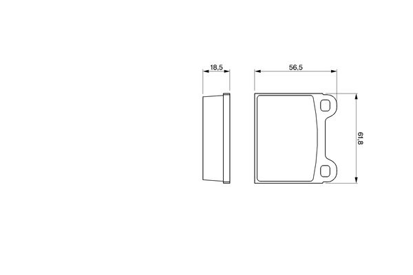 BOSCH 0986462283 Brake Pad Set, disc brake