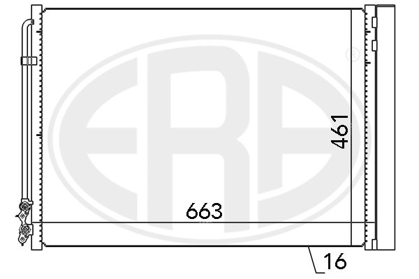 Конденсатор, система кондиціонування повітря, Era 667079