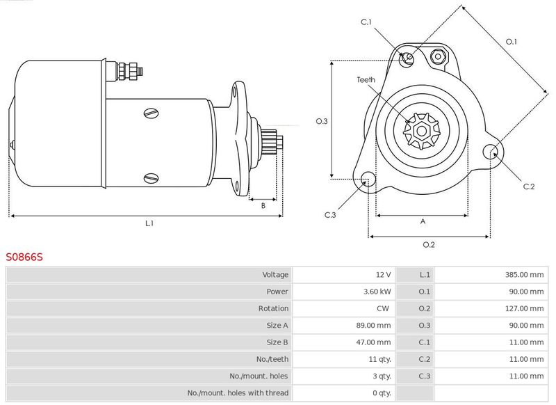 AS-PL S0866S Starter
