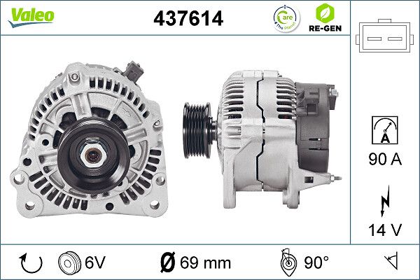 VALEO Dynamo / Alternator 437614