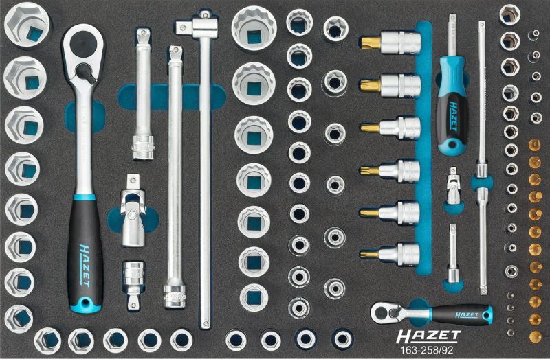 Set chei tubulare HAZET 163-258/92