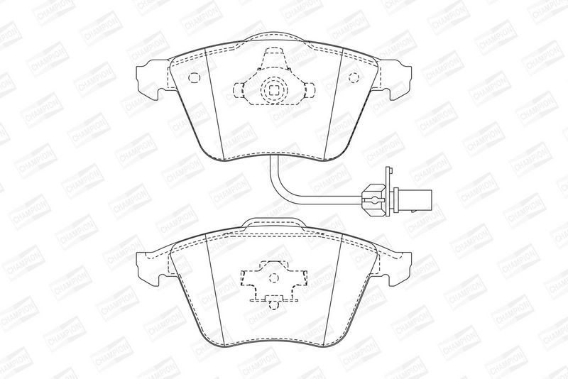 CHAMPION Plaquettes de frein à disque 573196CH