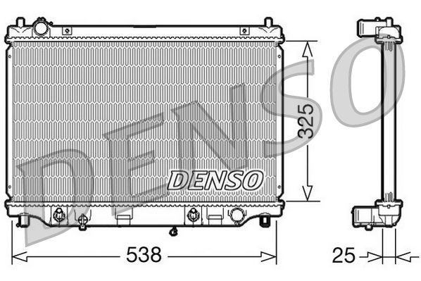 Denso Engine Cooling Radiator DRM44017